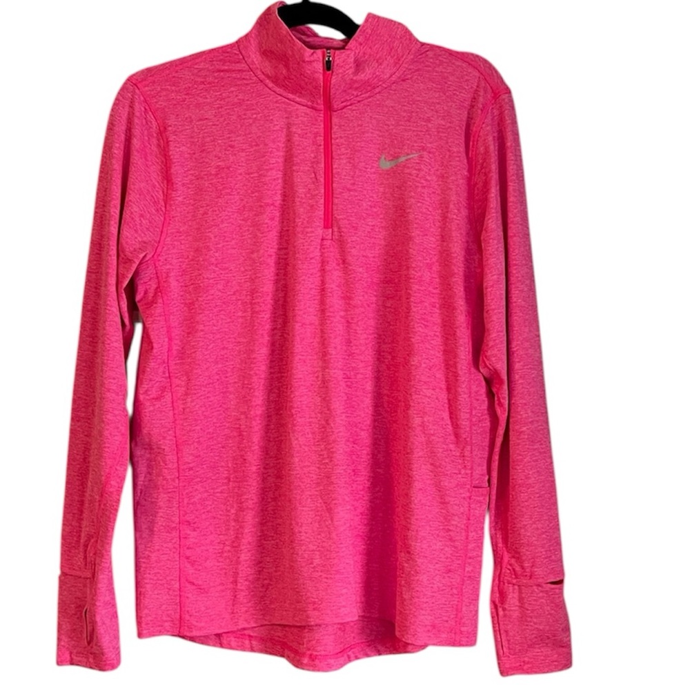 Nike Dri-Fit Running Partial Zip Hoodie/Jacket w/ Thumb Hole Sleeves Size L
